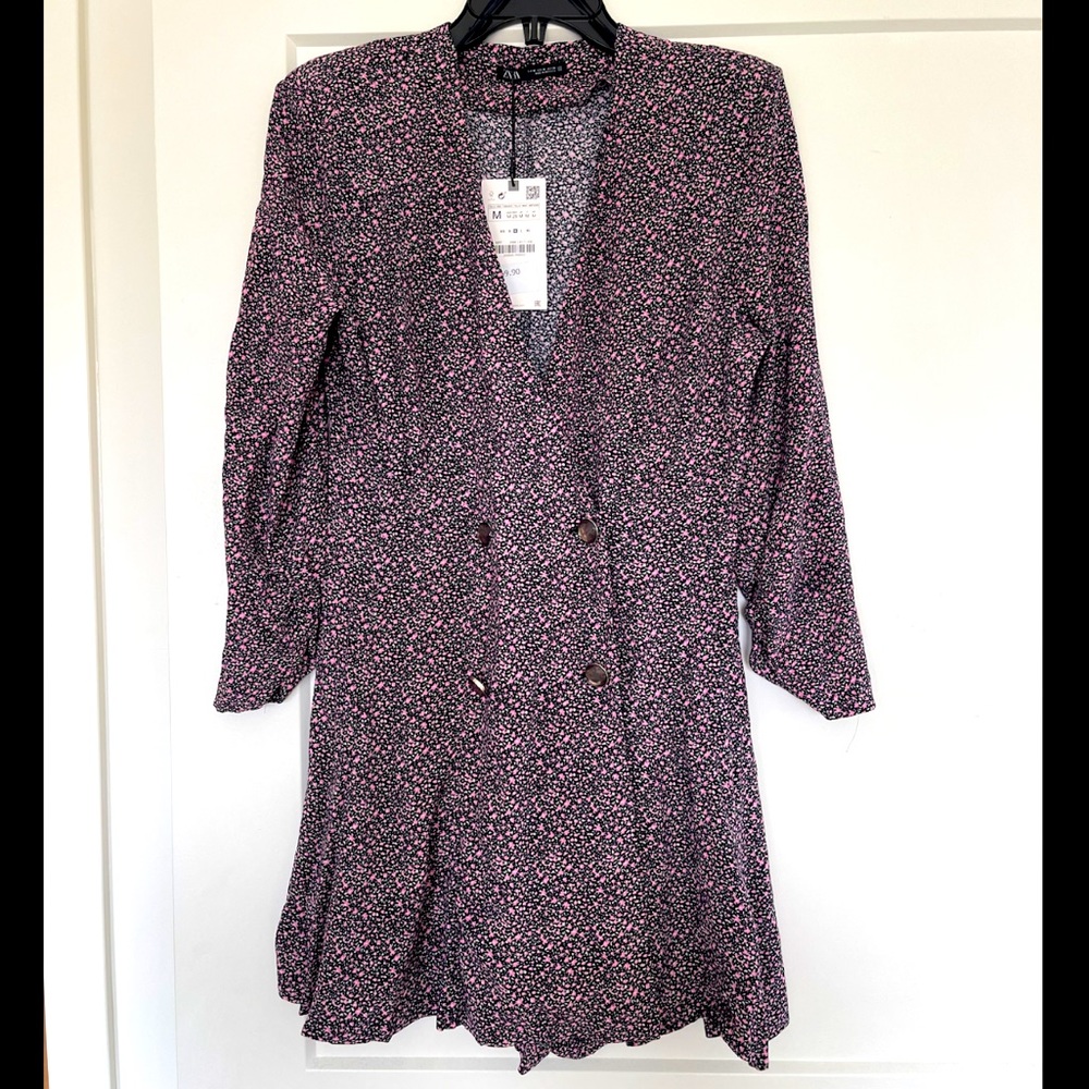 Zara Floral Blazer Romper/Dress - brand new!